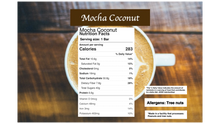 Load image into Gallery viewer, Mocha Coconut: Vegan Naturally Sweet Candy Bar

